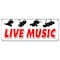Signmission LIVE MUSIC BANNER SIGN band trio rock and roll swing no cover cocktails B-Live Music - alternate 1